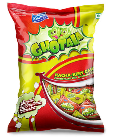 ghotala, kacha kery flavoured candy