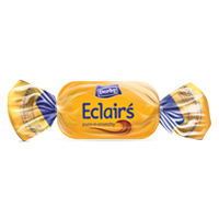 golden eclair, milk flavoured eclairs