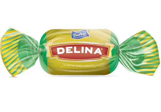 delina, pista candy, pista flavoured toffee