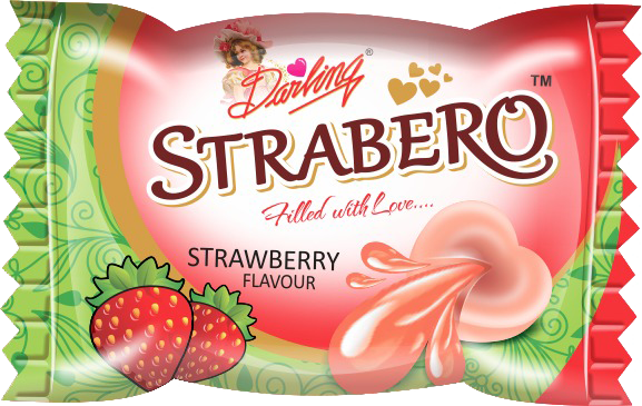 Strabero, Strawberry flavoured candy